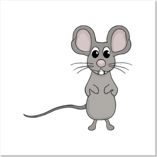 Cute Mouse Drawing Posters and Art